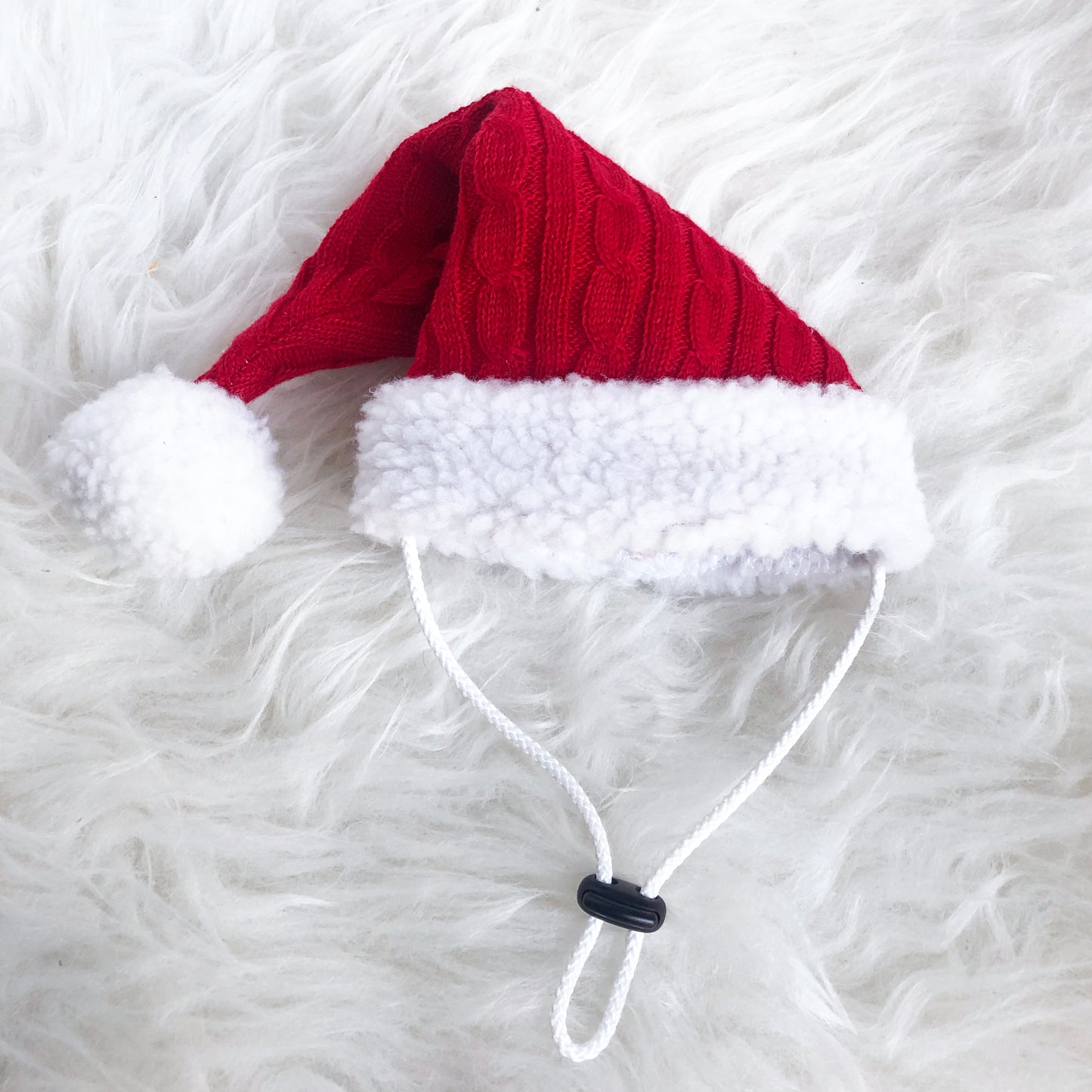 Cable Knit Santa Hat