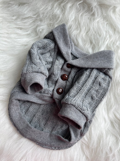 Shawl collar Cable Sweater Cardigan