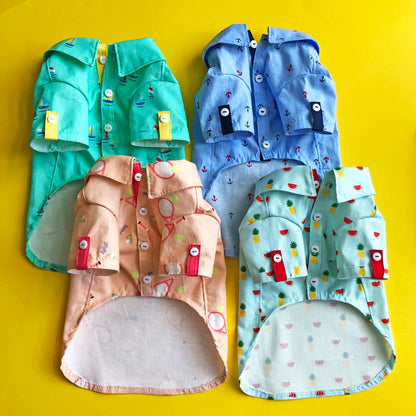 Summer print Button Down Shirts