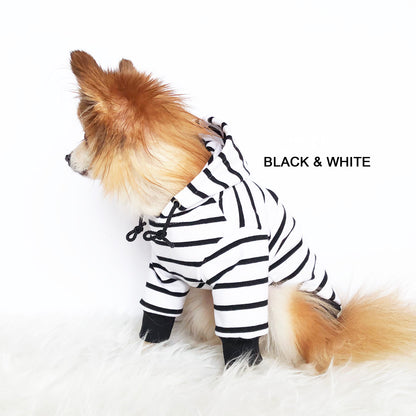 Black striped Hoodie