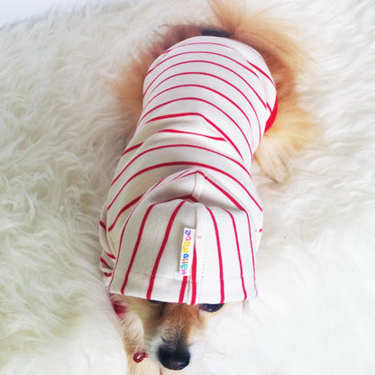Red striped Hoodie