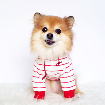 Red striped Hoodie