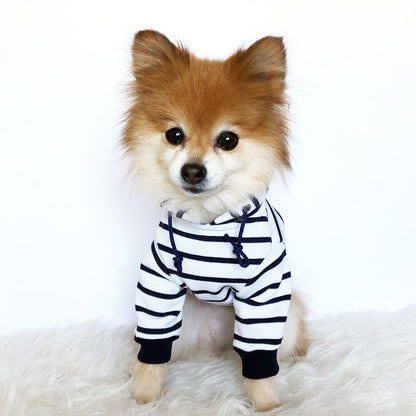 Navy striped Hoodie