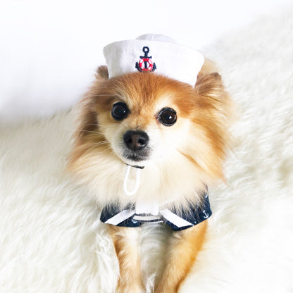 Marine Sailor hat & Cape Set