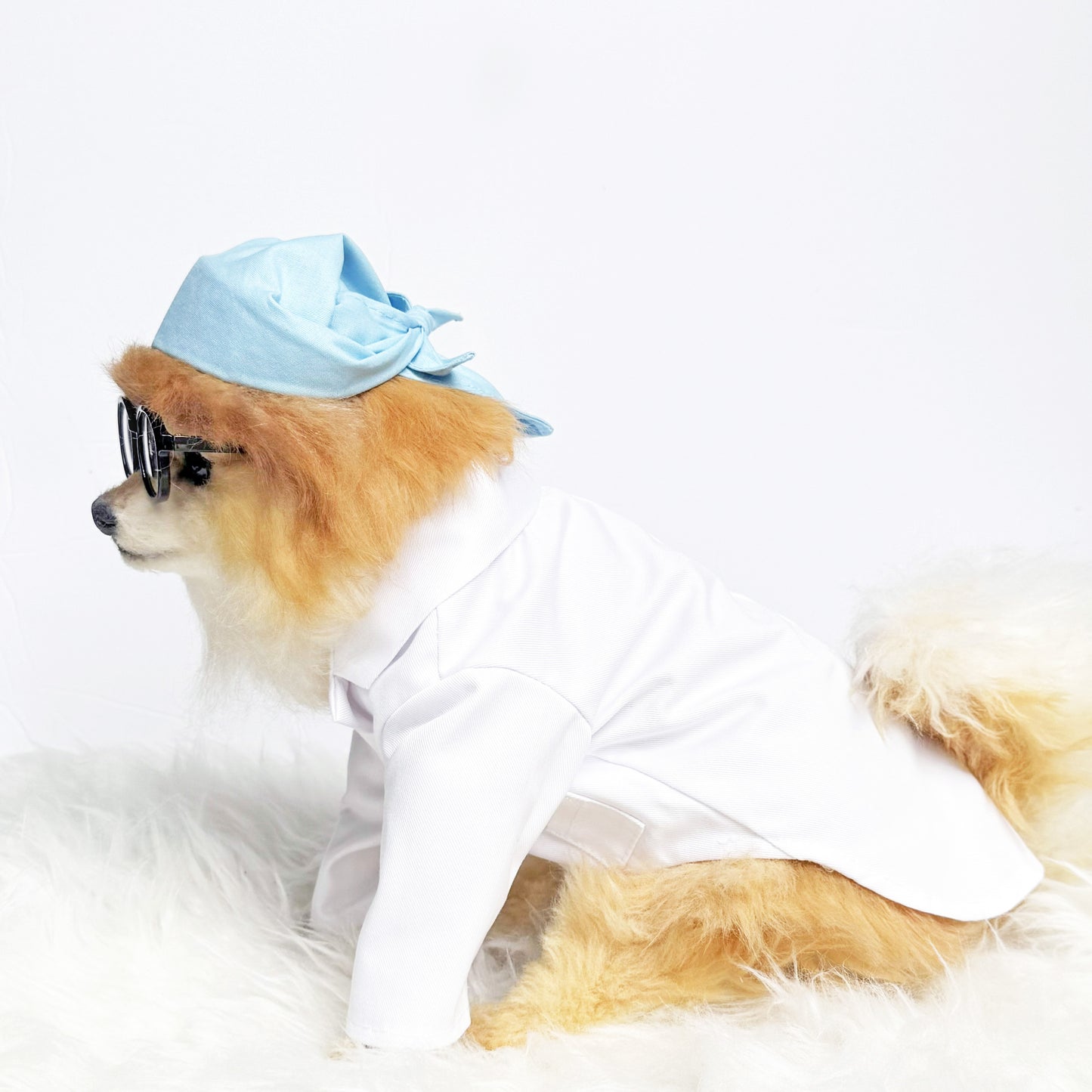 Personalized Doctor gown & matching mask prop Costume set