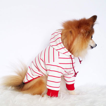Red striped Hoodie