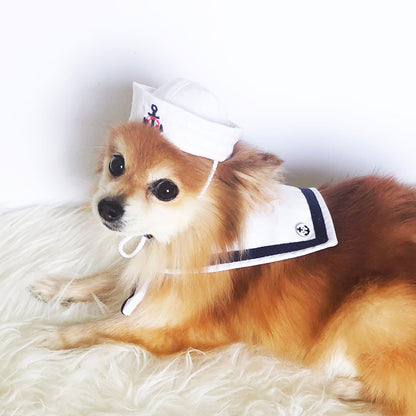 Marine Sailor hat & Cape Set
