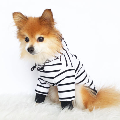 Black striped Hoodie