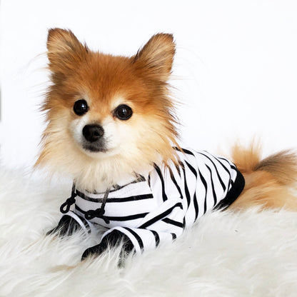 Black striped Hoodie