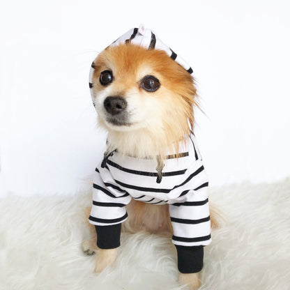 Black striped Hoodie