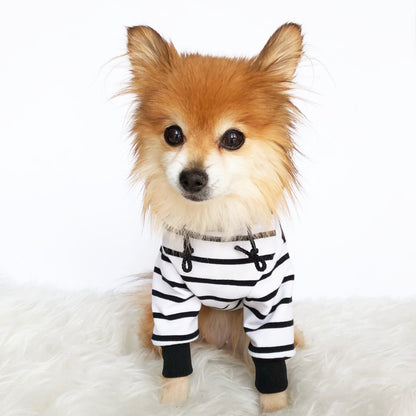 Black striped Hoodie