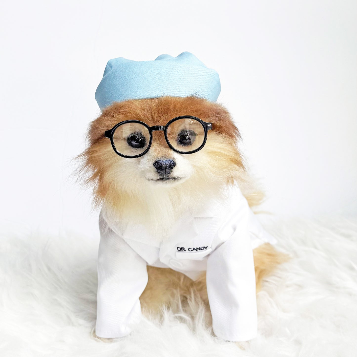Personalized Doctor gown & matching mask prop Costume set