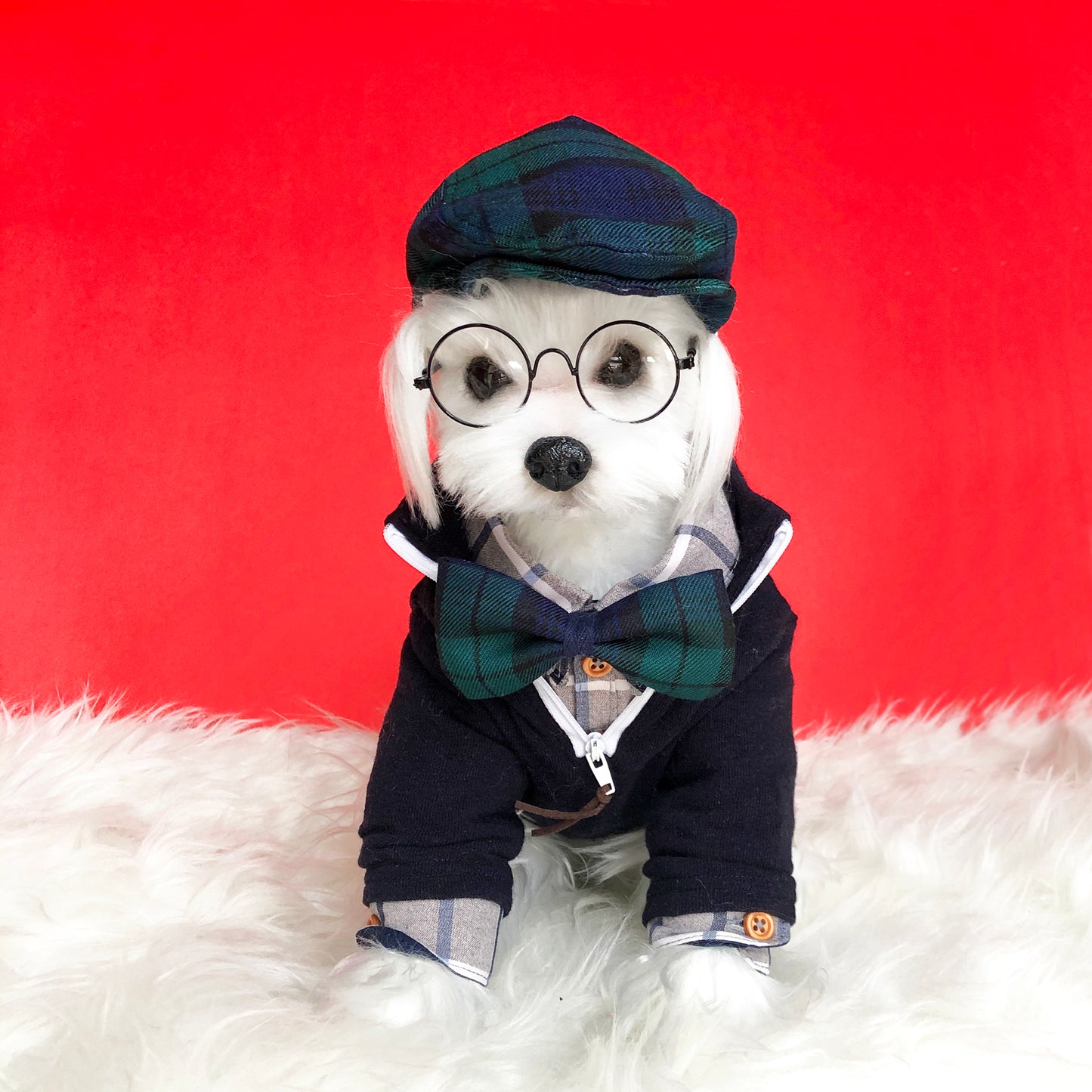 Ivy Cap & Bowtie Set