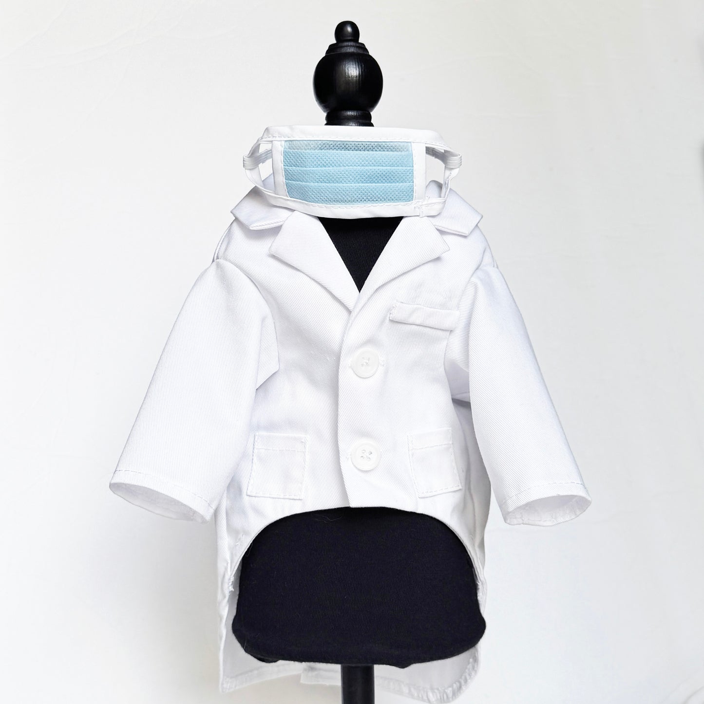 Personalized Doctor gown & matching mask prop Costume set