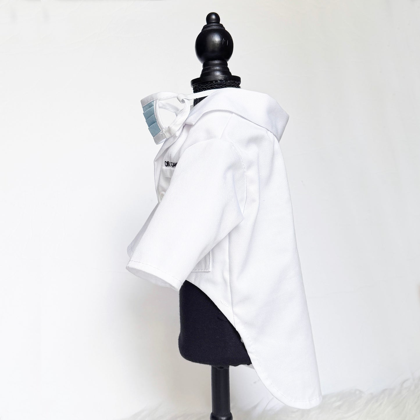 Personalized Doctor gown & matching mask prop Costume set