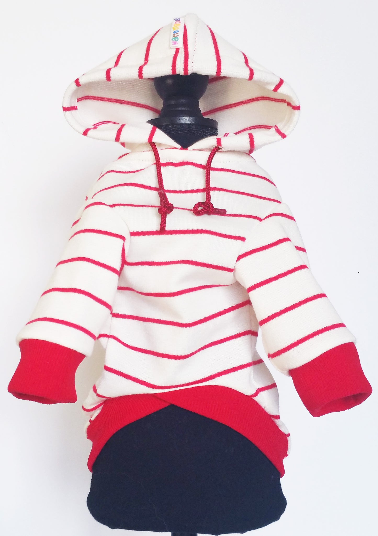 Red striped Hoodie