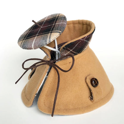 French Beret & reversible Cape Set