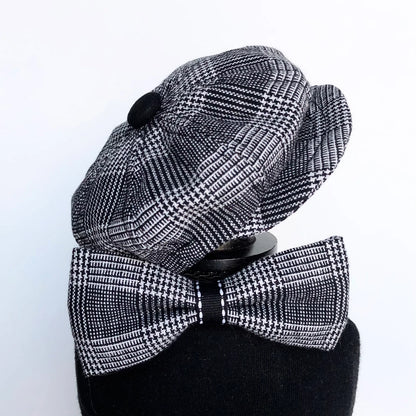 Newsboy Cap & Bowtie Set