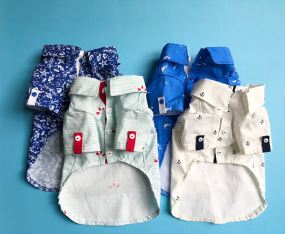 Summer Marine print Button Down Shirts