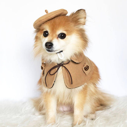 French Beret & reversible Cape Set