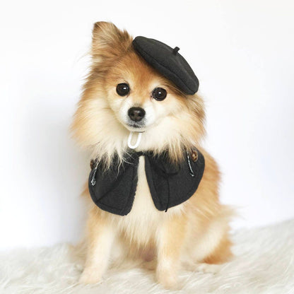 French Beret & reversible Cape Set