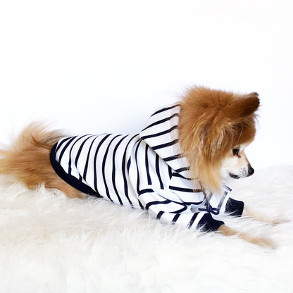 Navy striped Hoodie