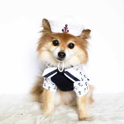 Marine Sailor hat & Cape Set