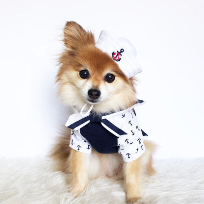 Marine Sailor hat & Cape Set