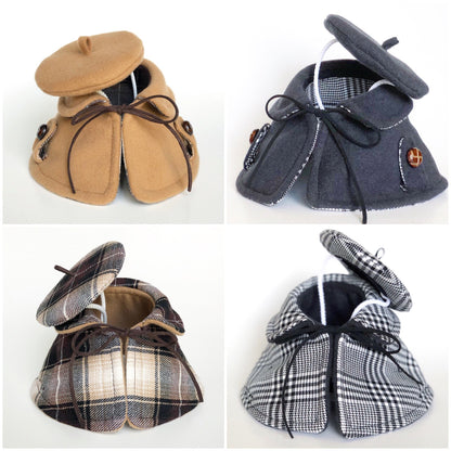 French Beret & reversible Cape Set