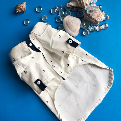 Summer Marine print Button Down Shirts