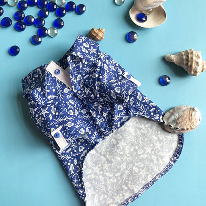 Summer Marine print Button Down Shirts