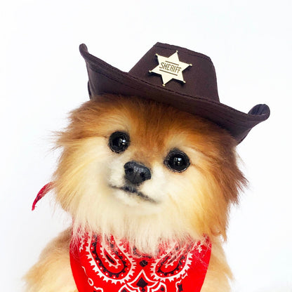 Western Cowboy Hat & Scarf