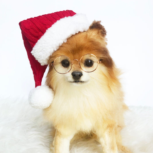 Cable Knit Santa Hat