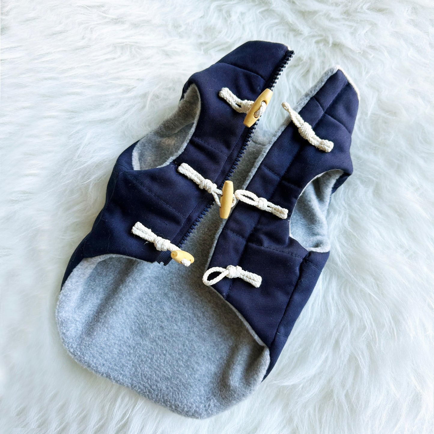 Dog Fleece lining Toggle Vest