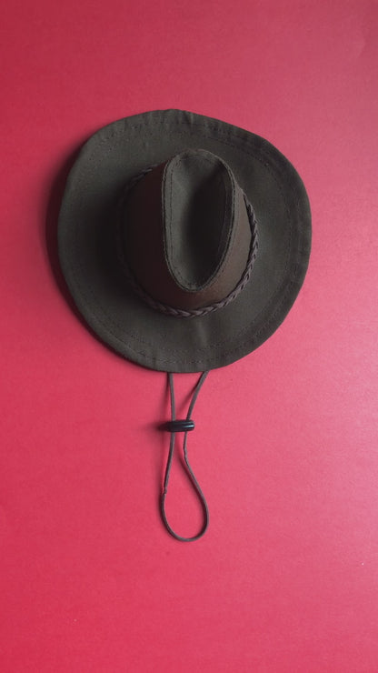 Western Cowboy Hat & Scarf