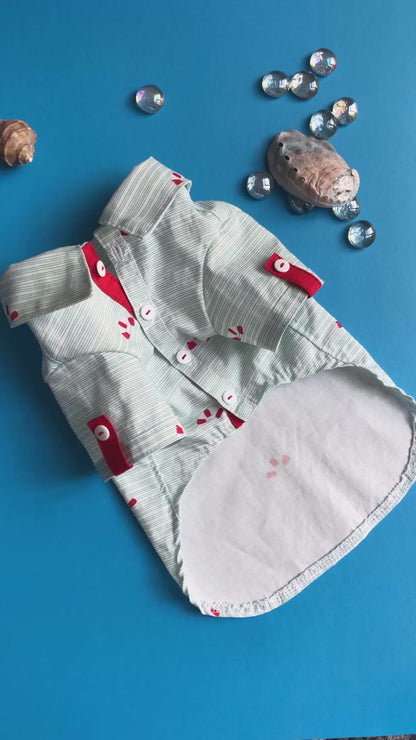 Summer Marine print Button Down Shirts