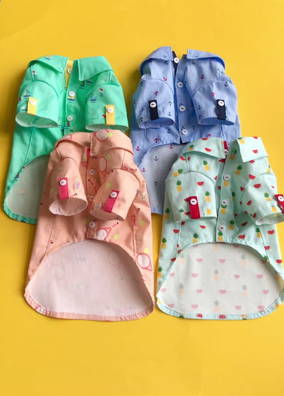 Summer print Button Down Shirts